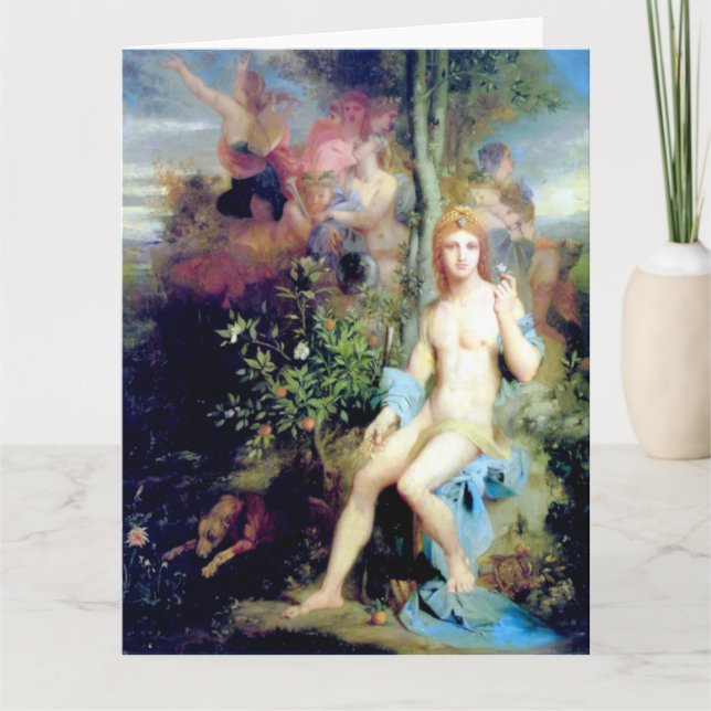 Apollo e o Cartão de Saudações das Nove Mães de Be (Frente)