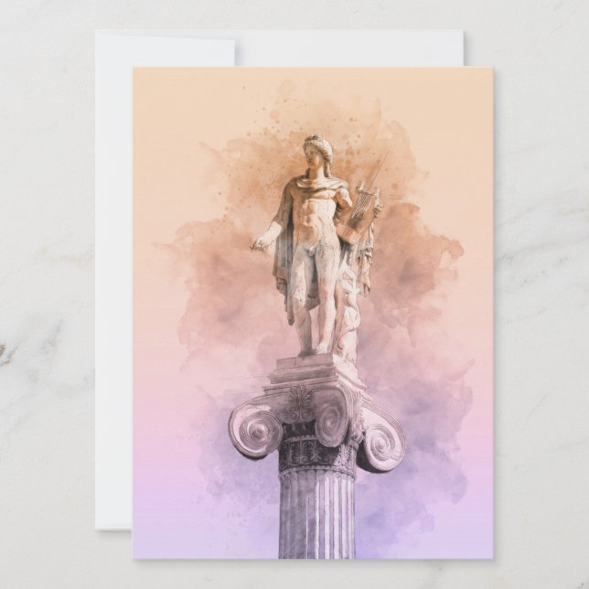 Apollo Statue card - Mitologia Grega Souvenir (Frente)