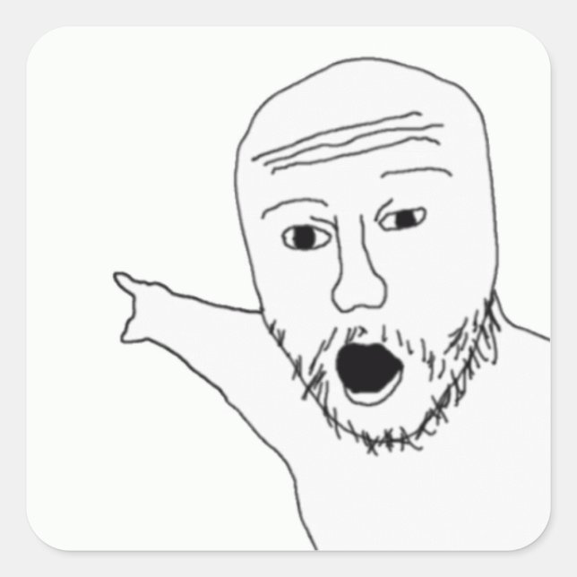 Apontar adesivos Wojak (Frente)