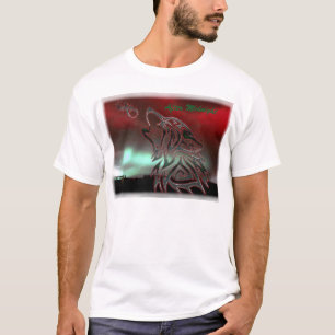 Após a camisa branca da meia-noite da beira T do