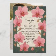 Após Convite Orquídeo De Casamento Fotográfico