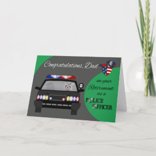 Aposentação, Pai, Cartão de Saudação Policial