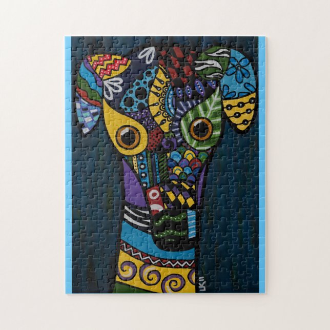 Aposentado competindo o quebra-cabeça do (Vertical)