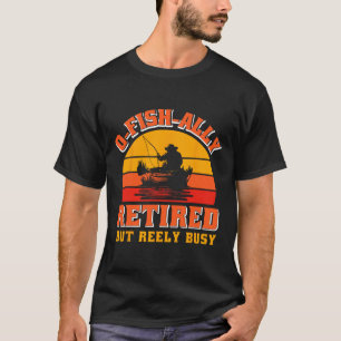 Aposentado Oficialmente Camisa de Pescador Diverti