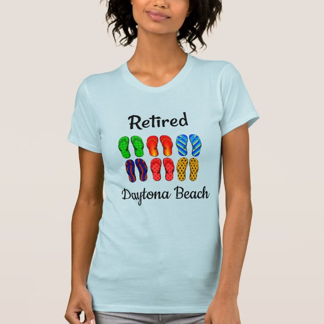 Aposentado - Praia de Daytona, FL, T-Shirt (Frente)