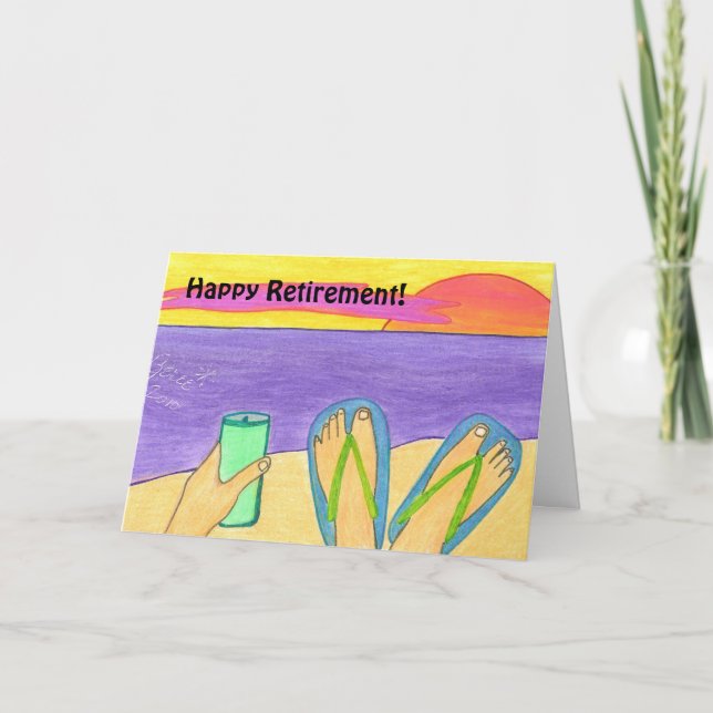 Aposentadoria feliz! cartão (Frente)