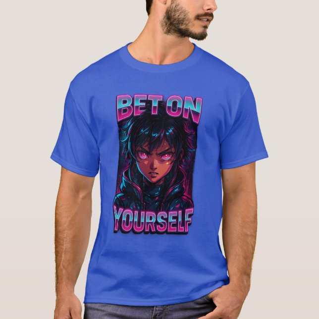 Aposta em si mesmo Cyberpunk Anime T-Shirt (Frente)