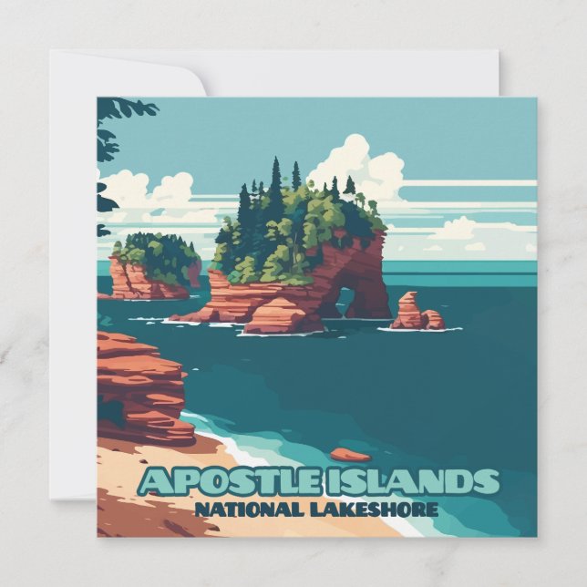 Apostle Islands National Lakeshore Wisconsin Retro (Frente)