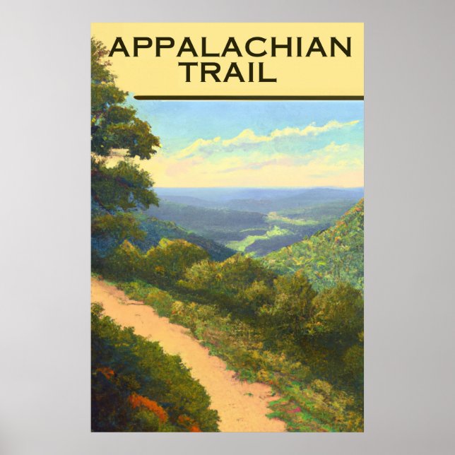 Appalachian Trail Overlook Poster (Frente)