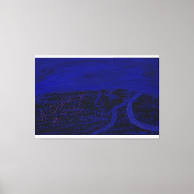 Apparition in the Sea Stretched Canvas Print (Frente)