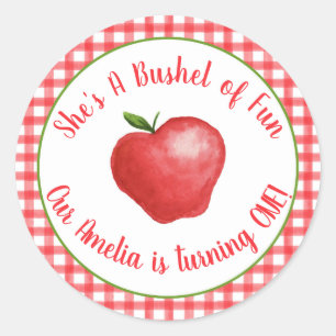 Apple Bushel do adesivo Divertido - Personalizáve