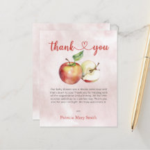 Apple de orçamento do nosso Cartões de agradecimen