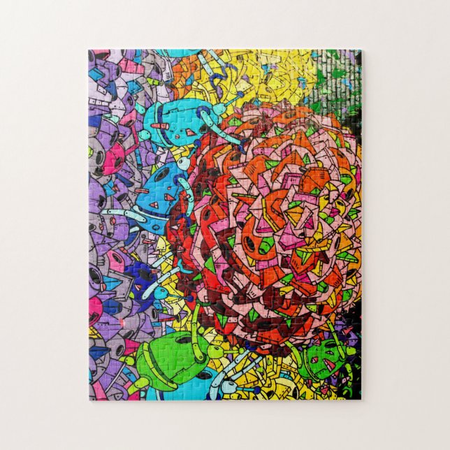 Apple grande Greeter - quebra-cabeça dos grafites (Vertical)