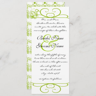 Apple Green Love Birds Convite Para Casamento