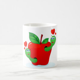 Apple in Love, caneca branca