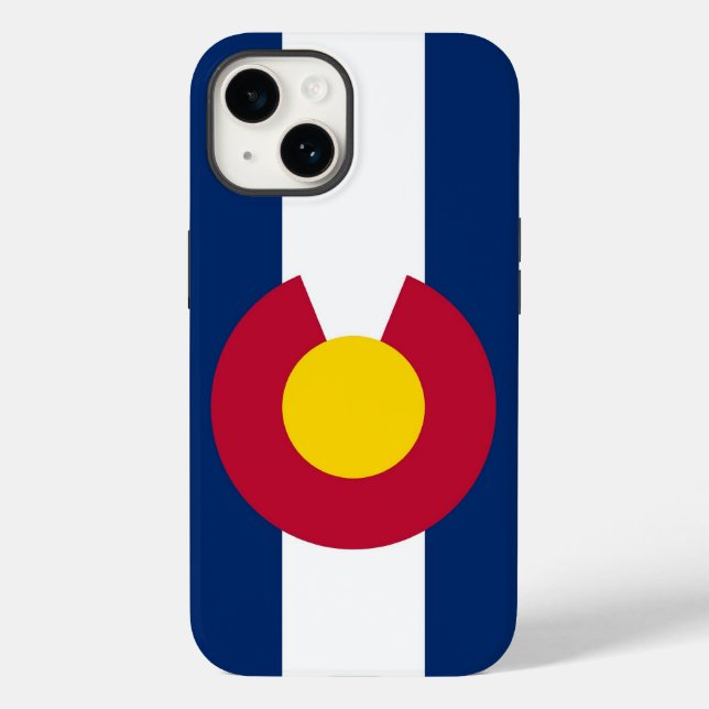Apple iPhone 14 Case-Mate, Colorado flag (Verso)