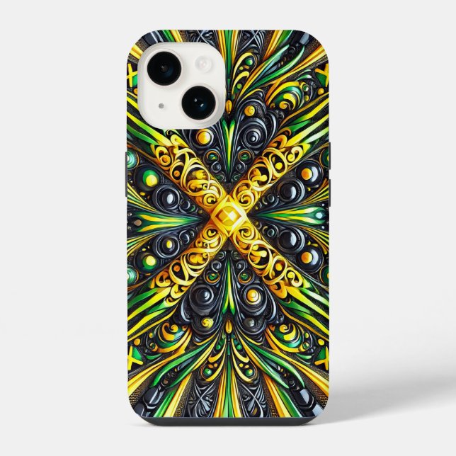 Apple iPhone 14 Case-Mate Jamaican Colors (Verso)
