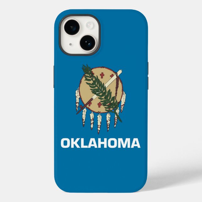 Apple iPhone 14 Case-Mate, Oklahoma flag (Verso)