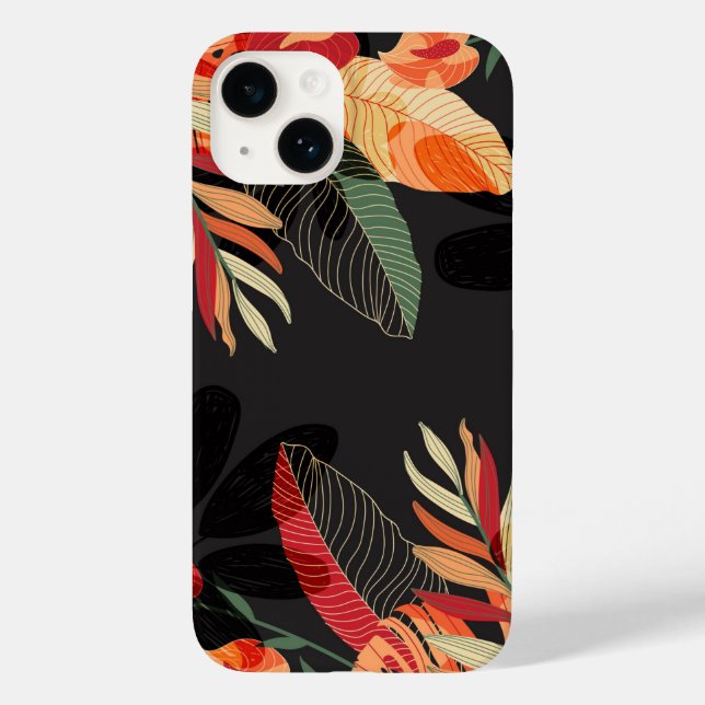 Apple iPhone 14 Case-Tropical Palm (Verso)