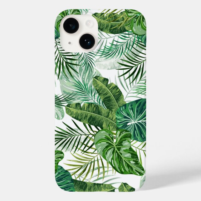 Apple iPhone 14 Case-Tropical Palm (Verso)