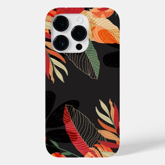 Apple iPhone 14 Pro Case-Tropical Palm (Verso)