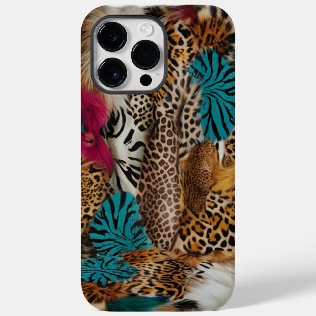 Apple iPhone 14 Pro Max Case - Eclectic Animal (Verso)