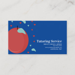 Apple Kids Tutoring Educational Cartão de visita