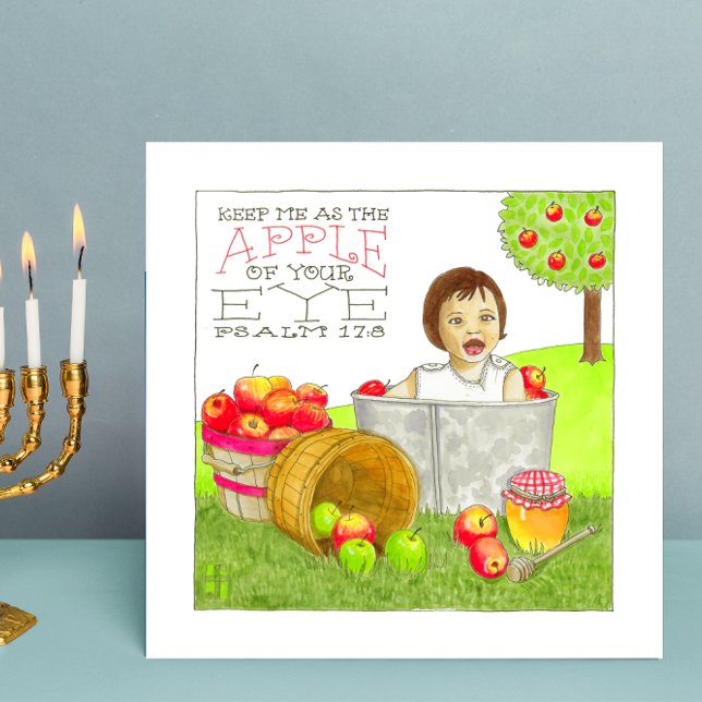 Apple of Your Eye Rosh Hashanah Card (Criador carregado)