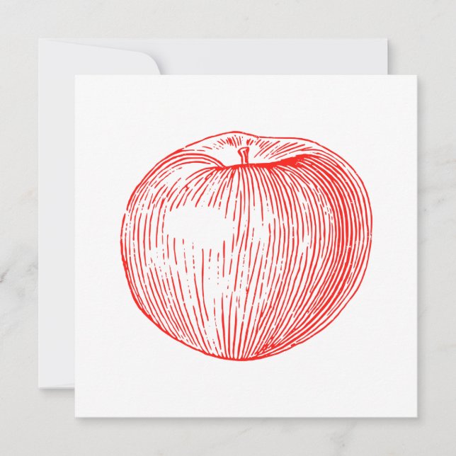 Apple Red Letterpress Apple (Frente)