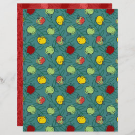 Apple Scrapbook Paper