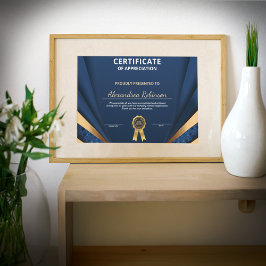 Apreciação Conquista do Certificado Azul Dourado
