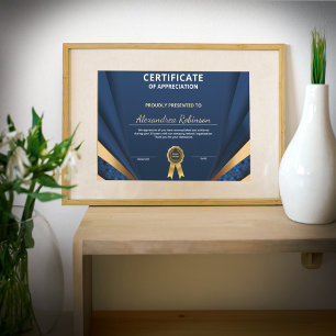 Apreciação Conquista do Certificado Azul Dourado