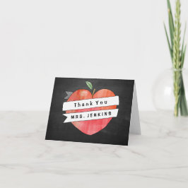 Apreciação de Professora Apple Heart Cartões de ag