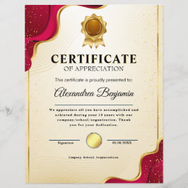 Apreciação do Certificado Azul Dourado