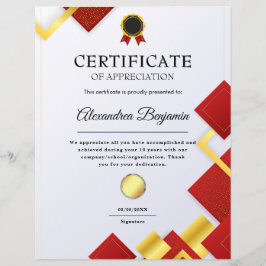 Apreciação do Certificado Azul Dourado