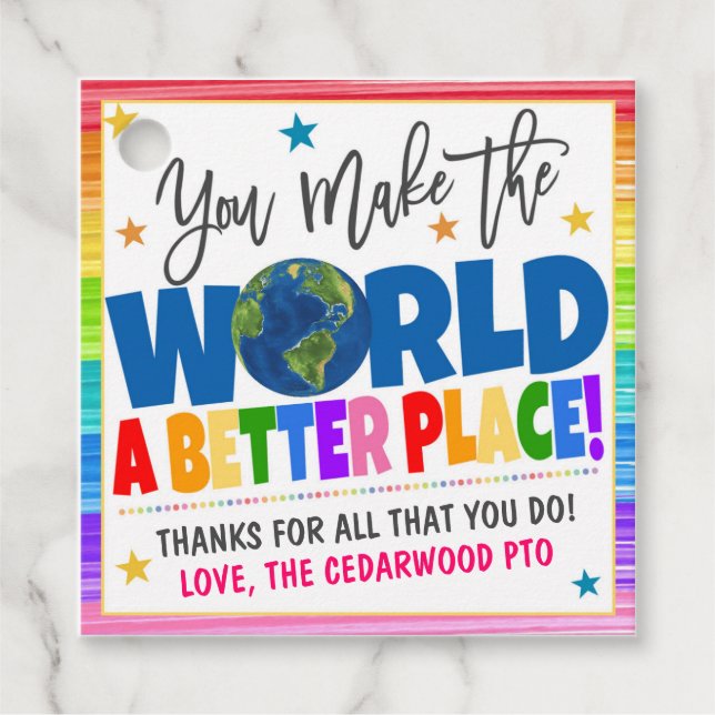 Apreciação Obrigado Etiqueta (Frente)