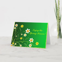 Aprecie a estação de primavera! - Cartão