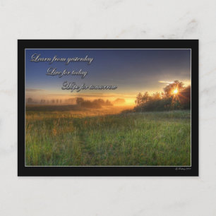 Aprenda com ontem.... cartão postal