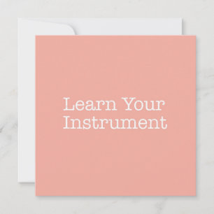 Aprenda seu Cartão de Nota de Instrumento