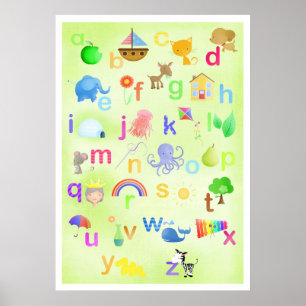 Aprenda seu poster de ABC
