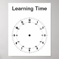 Aprendendo a Contar Poster do Tempo