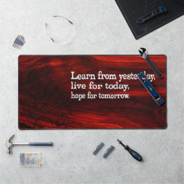 "Aprender, viver, esperar" Citação Inspiracional