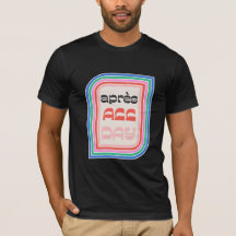Après All Day 70s Retro Striped Type Mens T-Shirt