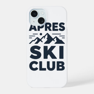 Apres Ski Club Mountain Logo - Custom Mens Winter 