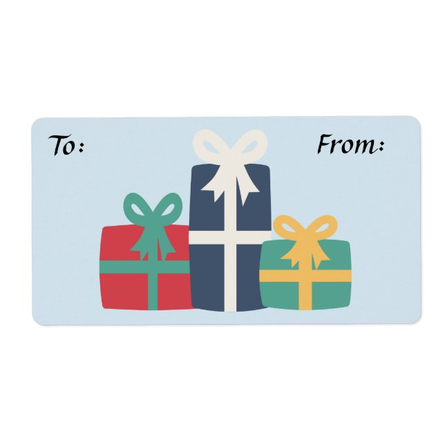 Apresenta a etiqueta do presente (Frente)