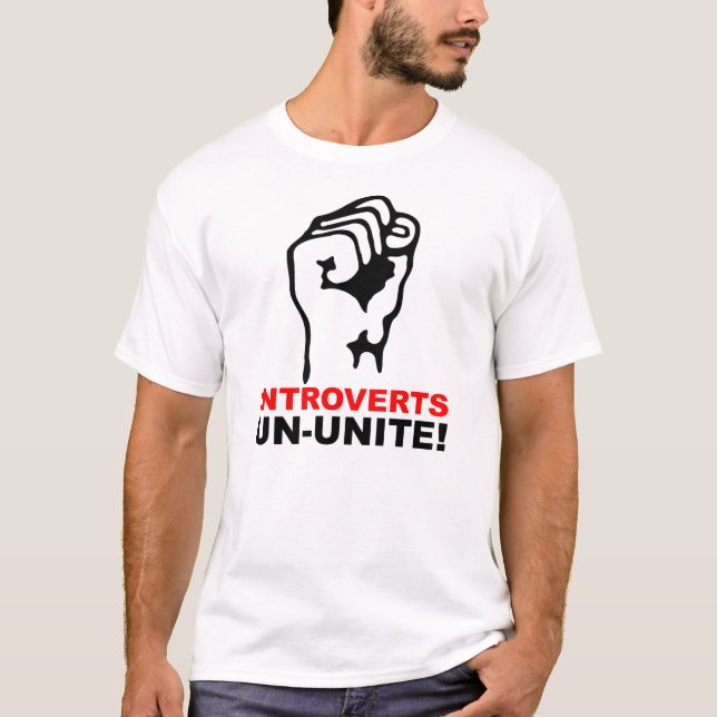 Apresenta T-Shirt Engraçado Não Unido (Frente)