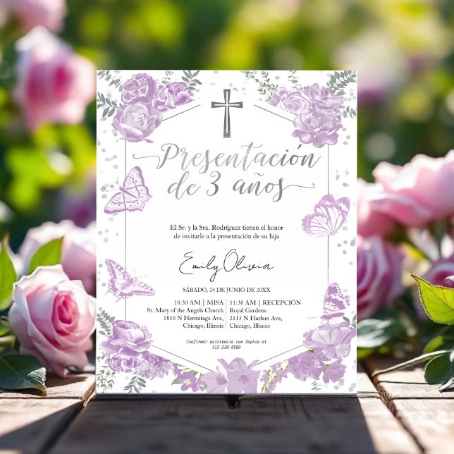 Apresentação de orçamento 3 años Convite espanhol (Criador carregado)