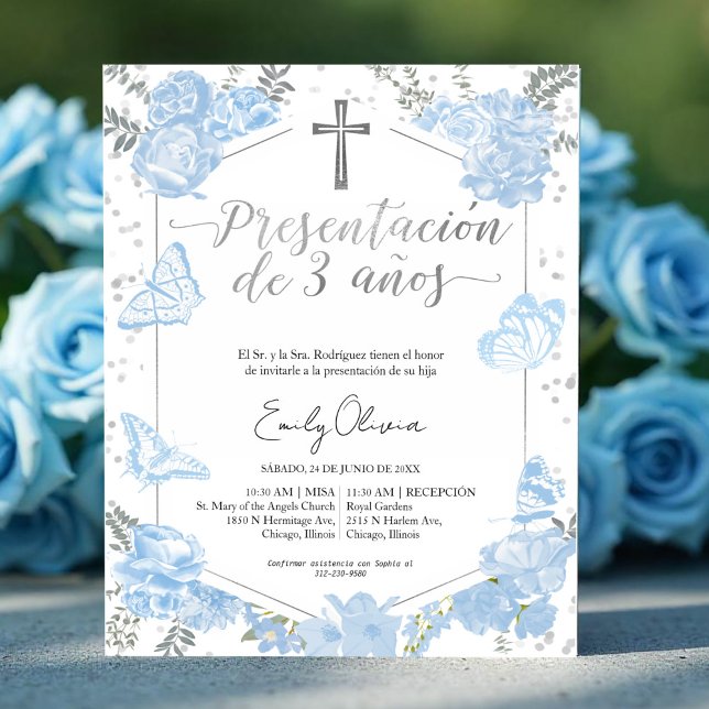 Apresentação de orçamento 3 años Convite espanhol (Criador carregado)