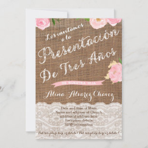 Apresentação de Tres años, convite