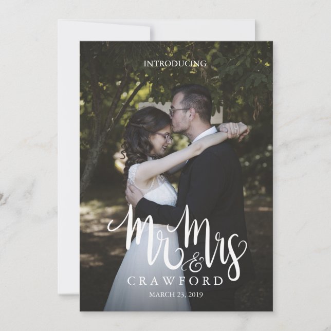 Apresentação do anúncio de Casamento moderno para  (Frente)